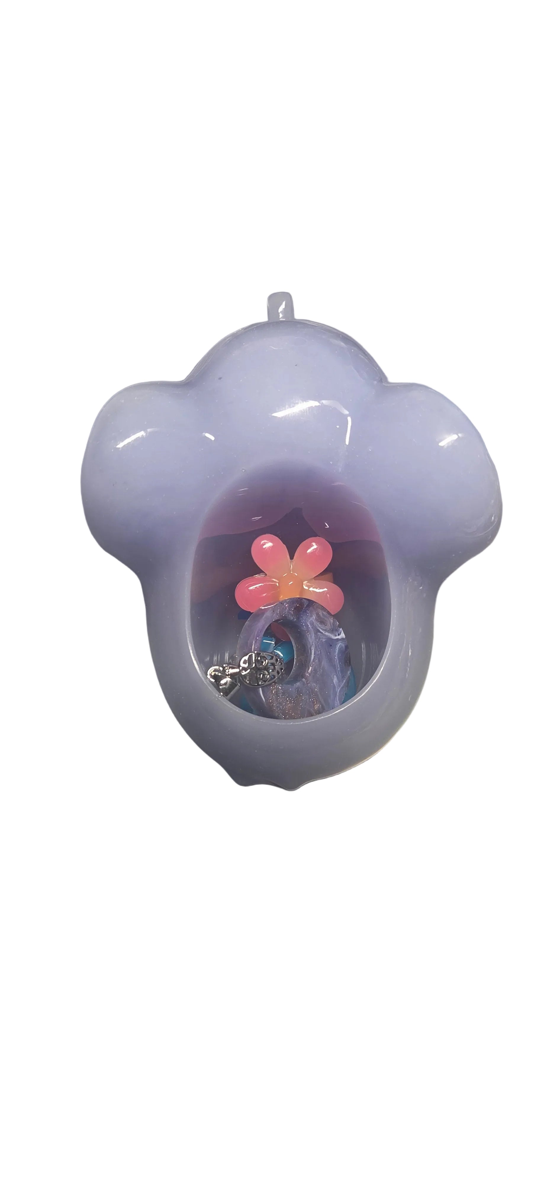 Lilac Elephant Trinket Jar