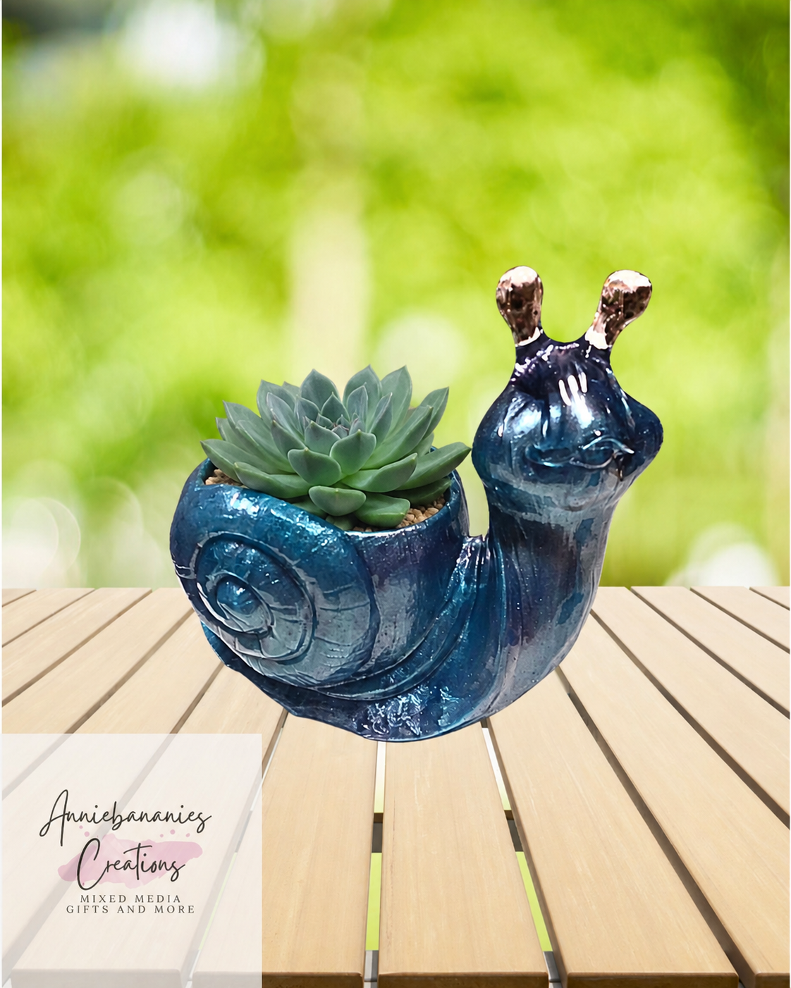 Snail Succulent Planter